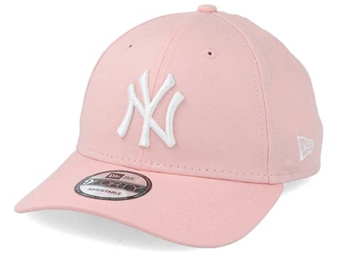 light pink yankees fitted hat.